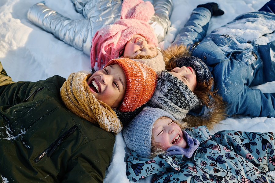 Winter, Students, Snow, Snow Angels, Recess, Winter Kids